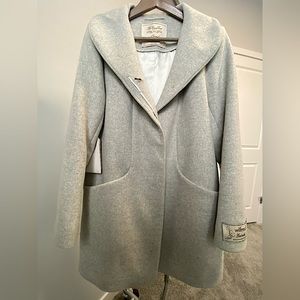 NWT Aritzia Wilfred New Cocoon Coat Size L in light grey